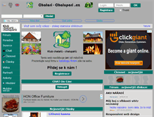 Tablet Screenshot of chatari-chalupari.cz